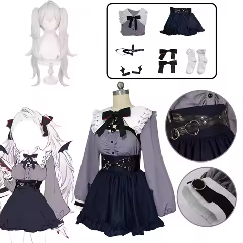 Anime Kuzuha Cosplay Japanese JK Uniforms Lolita Sailor Collar Top Short Skirts Outfits Wig Women Ha
