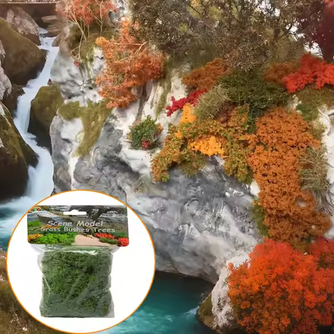 20g Military Shrub Foliage - Sponge Flocking Powder for Tank Diorama Bases, HO Scale Landscapes & Mi