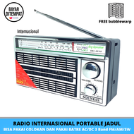 RADIO PORTABLE INTERNATIONAL JADUL 3 BAND FM - AM -SW AC/DC 4250 ANTIK-RADIO PORTABLE INTERNATIONAL 