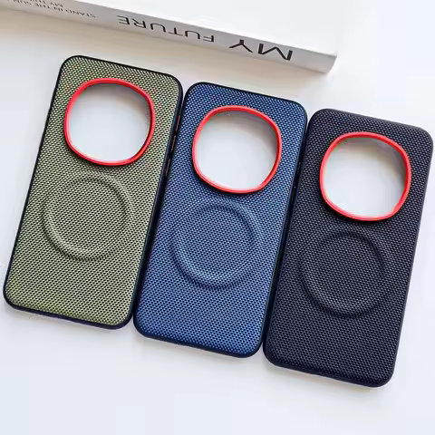 Magnetic Ring With Red Circle Lens Heightened to protect the Case For Honor Magic 8 RSR Porsche Desi