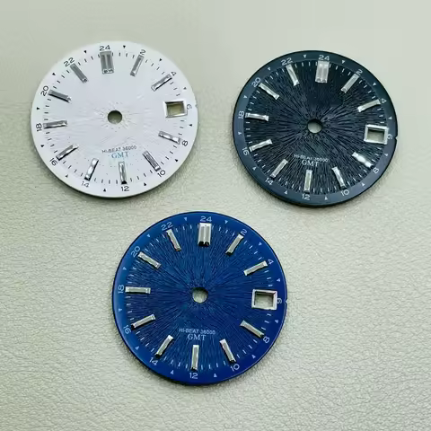 28.5mm NH34/35 S and GS dials, no luminescence, original mechanical watch S dial, single date, suita
