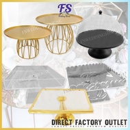1 PCS - PREMIUM DULANG HANTARAN TRAY/KENDURI/DESSERT TRAY/GOLD METAL TRAY/DULANG ACRYLIC/DULANG HADI