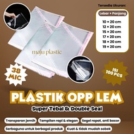 (DOUBLE SEAL) SUPER Thick OPP Glue Plastic 10X20 12X20 15X20 17X20 18X20 19X20
