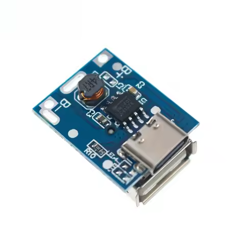 134N3P Type-C USB Boost Module 5V 1A 18650 Lithium Battery Charger Module Step Up Power Board