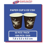 Paper Cup Hot 8 Oz CSH - Hot Drink Paper Cup 8 Oz CSH