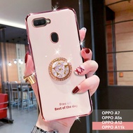 For OPPO A7 / OPPO A5s / OPPO A12 / OPPO F9 / OPPO A11k Electroplated Letters Phone Case For OPPO A7 / OPPO A5s / OPPO A12 / OPPO F9 Phone Case Bling Crystal Holder Cover Soft TPU Back Cover