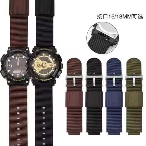 Nylon Strap for Casio GA-2100 AE-1000/1100 GM110 GM2100 AQ-S810 MRW-200H GA100/110 DW-5600 DW-6900 g