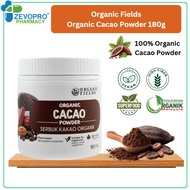 ORGANIC FIELDS Organic Cacao Powder  | Superfood | Antioxidant | Brain Health [Exp: 11/2027]