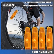 [yolanda2.sg] 4pcs Bike Warning Spoke Reflector MTB Bicycle Wheel Rim Reflective Clip