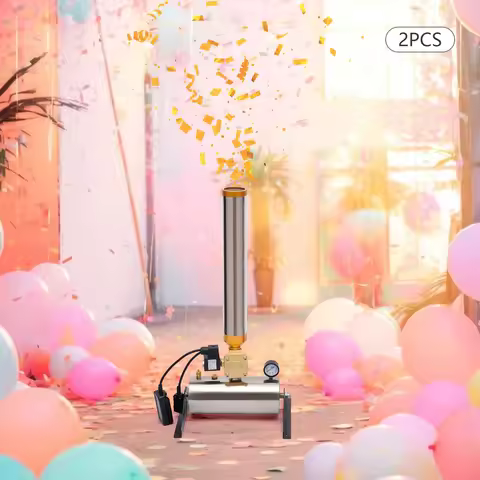 Wireless Remote Control Confetti Blaster Cannon, Shoots 10-15m High for Wedding Ceremony Party Stage