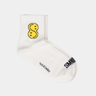 SMILEY WHITE TWIN FACES SOCKS