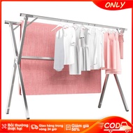 ONLY Stainless Steel Balcony Clothes Drying Rack Folding Clothes Drying Rack