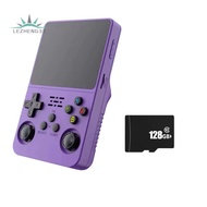 R36S Handheld Video Game Console Dual 3D Joystick 3.5 Inch IPS Screen 128GB Storage Capacity 3200mah