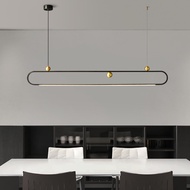 2022 All Copper Restaurant Chandelier Simple Italian Minimalist Postmodern Study Cafe Designer Lamps