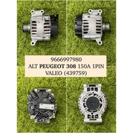 PEUGEOT 308 150A 1PIN VALEO NEW ALTERNATOR (439759/9666997980)