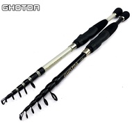 GHOTDA 1.6m 1.8m 2.1m 2.4m Carp Fishing Rod Multifunction Spinning Rod Carbon Fiber Telescopic Fishi
