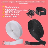 Tali pengikat ajaib 5 meter dengan gesper segi empat, pengikat cangkuk dan gelung, gesper tetap yang