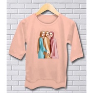 BESTIE HIJAB TEENAGE T-SHIRT TOP 3 SLEEVES/4