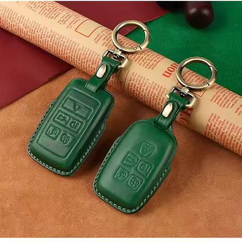 Handmade Leather Car Key Case Cover for Land Rover Range Rover Sport A9 Discovery 2 3 4 Sport For Ja