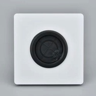 Type 86 Blank Panel with Outlet Hole Two-in-One Rubber Ring with Hole Wall Switch Plugging Cover Whi