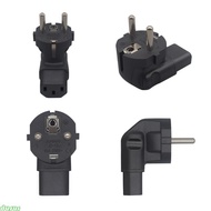 dusur 90 Degree EU4 8 Europe 2 Prong to C13 Plug Power Adapter for Standard Computer Power Adapter E