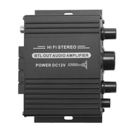 CJ7F 12v Mini Audio Power เครื่องขยายเสียงรถยนต์เครื่องรับสัญญาณเสียงดิจิตอล Amp Dual Channel 20w+20