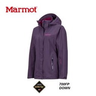 【速捷戶外】美國 Marmot 土撥鼠 35570 女Goretex 兩件式(內層羽絨外套)防水透氣外套(深紫),登山雨
