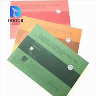 DOOUR Watercolor Paper Block, 20 Sheets 300g Watercolor Sketchbook, 32K 16K 8K Art Paper 100% Cotton