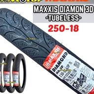 MAXXIS DIAMOND 250-18 250X18 Tubeless MA3D 250 18 Tayar Tyre Tube RXZ GTO AR80 AR125 EX5 Maxis Soton
