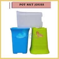 Lusinan Pot NKT JUOSS Pot Plastik / Pot Kotak 8cm / Pot Bunga Tanaman