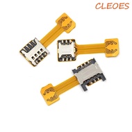 CLEOES SIM Extender SD Hybrid Double Dual-Sim Nano Sim Extension for Redmi Huawei Extension Adapter Cards Adapters