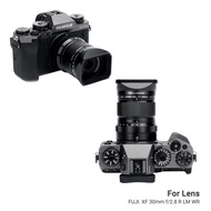 JJC ที่คุลมบังแสงเลนส์โลหะสำหรับเลนส์ Fuji Fujifilm XF 16-80มม. F/ 4 R OIS WR ไม่มีผลต่อการใช้ตัวกรอ