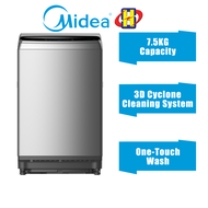 Midea Washing Machine (7.5KG) One Touch Wash Fully Auto Top Load Washer MA200W75