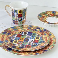 European Western Food Plate Household Food Plate Bone China Coffee Cup