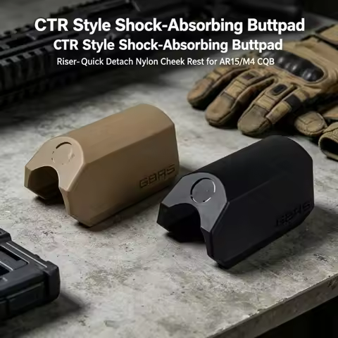 Tactical Nylon Cheek Rest Pad Quick Detach CTR Style Shock-Absorbing Buttpad Riser for AR15 M4 CQB G