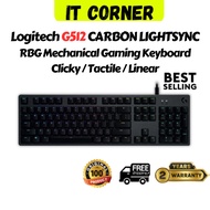 Logitech G512 Carbon Lightsync RGB Mechanical Gaming Keyboard with GX Switches