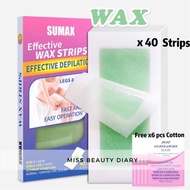 【Ready Stock】Sumax Wax Strip Hair Removal Wax | Wax Paper Strips | 方便除毛贴 祛毛贴 | Kertas Wax Buang Bulu