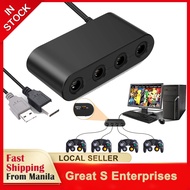 4 Ports Game Converter for GameCube GC Controller USB Adapter for Nintend Switch NGC/Wii u/PC Star