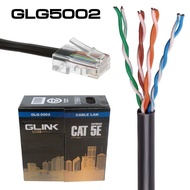 สายแลน GLINK CAT5E+RJ45 UTP Cable (100m/Box) Outdoor (GLG 5002)สีดำ (แท้ศูนย์)