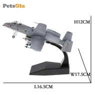 [PETSOLA] 1/100 A-10 Attack Plane Metal Fighter Diecast Aircraft Commemorate Collection