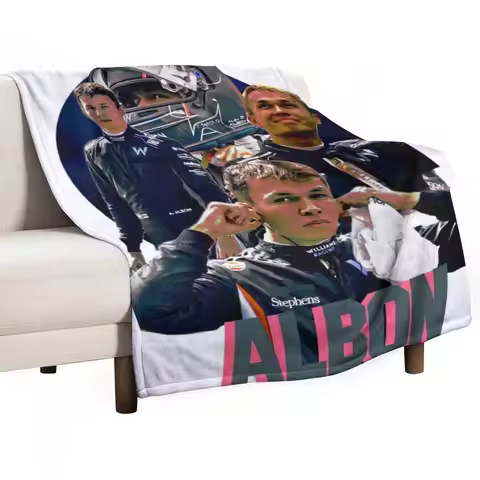 Alex Albon Throw Blanket Picnic Luxury Designer Bed Luxury Thicken funny gift Bed Fashionable Blanke