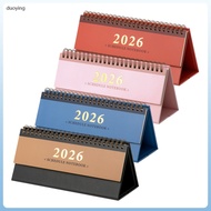 4pcs Small Desk Calendar: Daily Planning Calendar - Standing Binding With Memo Pages - From . 2025 T