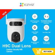 EZVIZ H9c 2K 3K 3mp 5mp Dual-Lens Pan & Tilt Wi-Fi Camera Outdoor Waterproof Wireless CCTV Security 