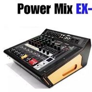 POWER MIXER เครื่องขยายเสียง เพาเวอร์มิกเซอร์ 4CH USB Bluetooth เอฟเฟค DSP 16 24BIT EX 4 / EX-4