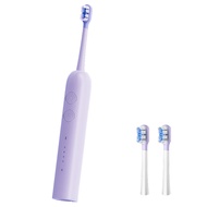 HOHOO แปรงสีฟันไฟฟ้า แบบชาร์จไฟได้ พร้อมหัว 2 หัว กันน้ำระดับ IPX7 เครื่องทำความสะอาดฟัน ทำความสะอาด