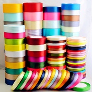 Satin silk ribbon 1cm/2cm/4cm roll 22m long in many colors