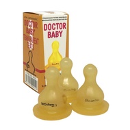 BBIES💥READY STOCK🍼 Doctor Dr Baby Natural Rubber Latex Soft Teat Nipple / Standard Neck / Puting Sus