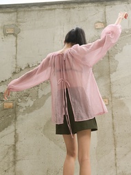 nichii - Iris Transparent Top เสื้อซีทรู ผูกหลัง ใส่ได้2ด้านเลย