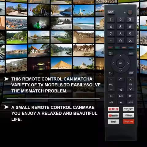 ERF3J80H Replacement Remote Control Fit for Hisense 4K UHD Android Smart TV