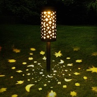 Solar Garden Lights Star Moon LED Solar Lights Waterproof Solar Lamp Outdoor Lantern Pathway Garden Stake Light Decoration Light